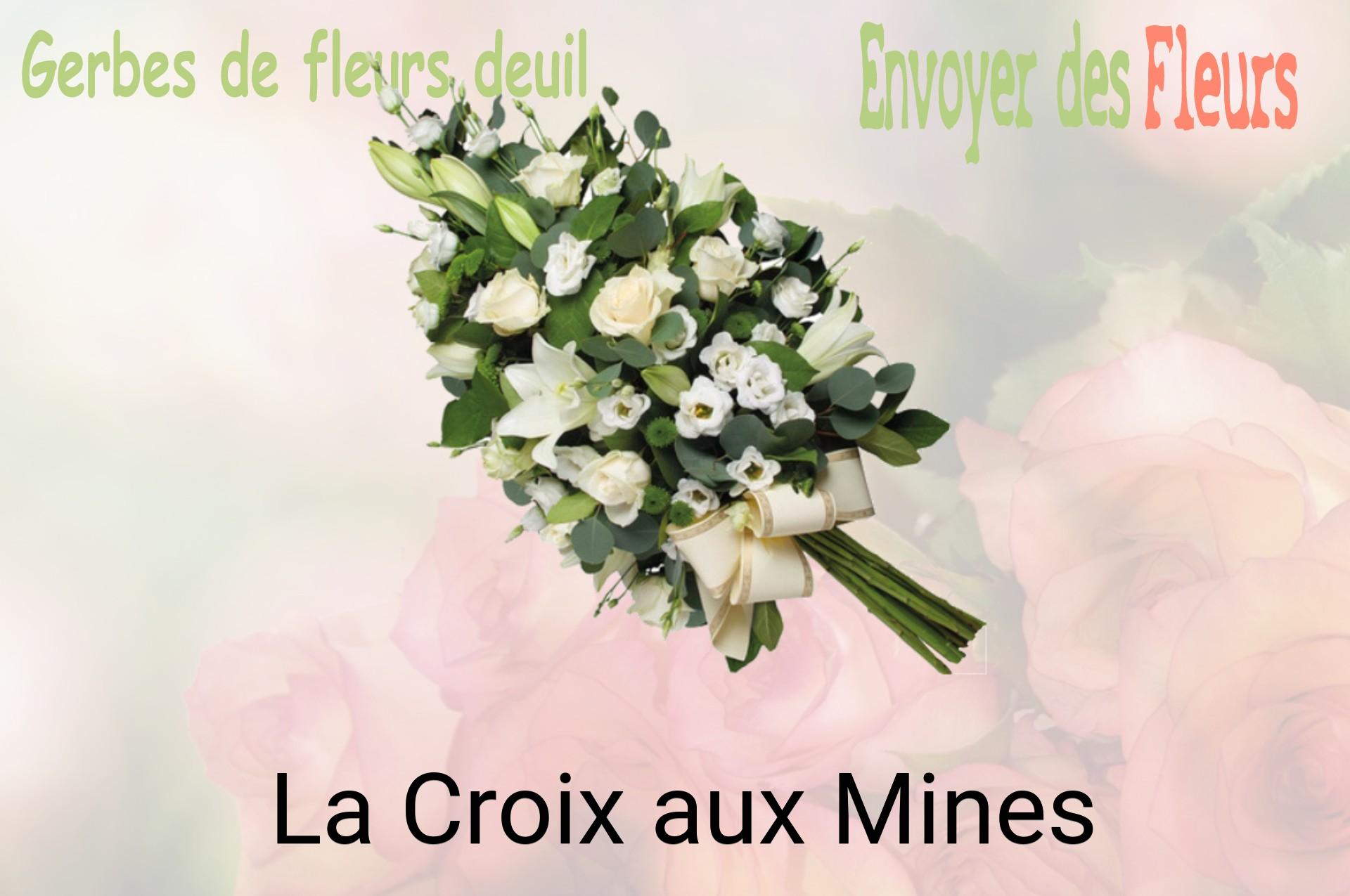 Gerbe de fleurs de deuil livrée à La Croix-aux-Mines